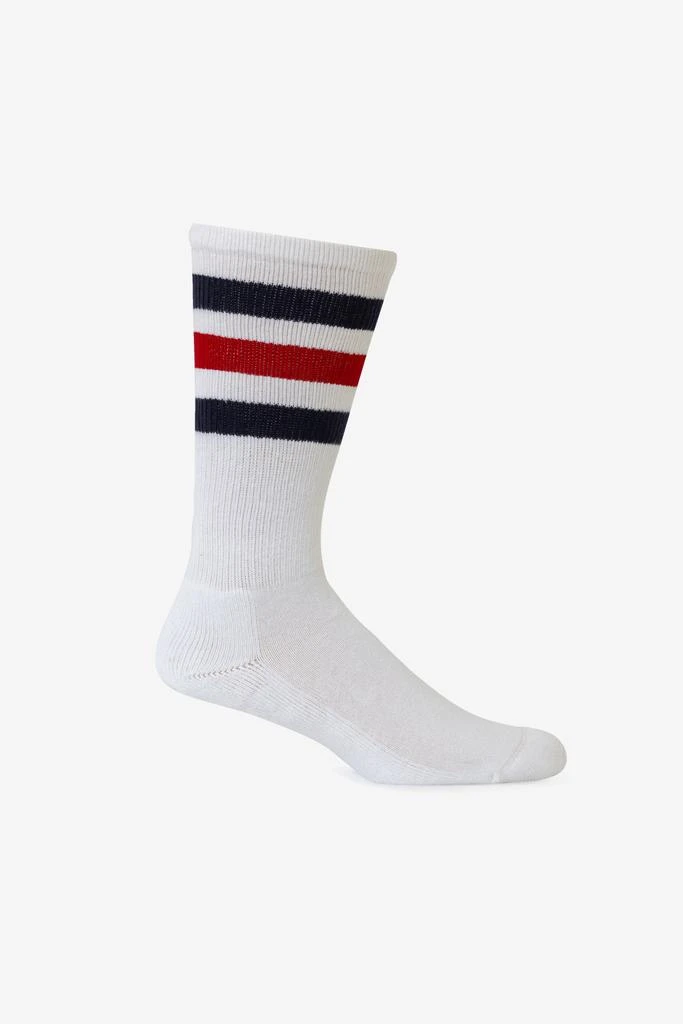 Los Angeles Apparel CALFSOCK - Unisex 3-Stripe Calf Sock 35
