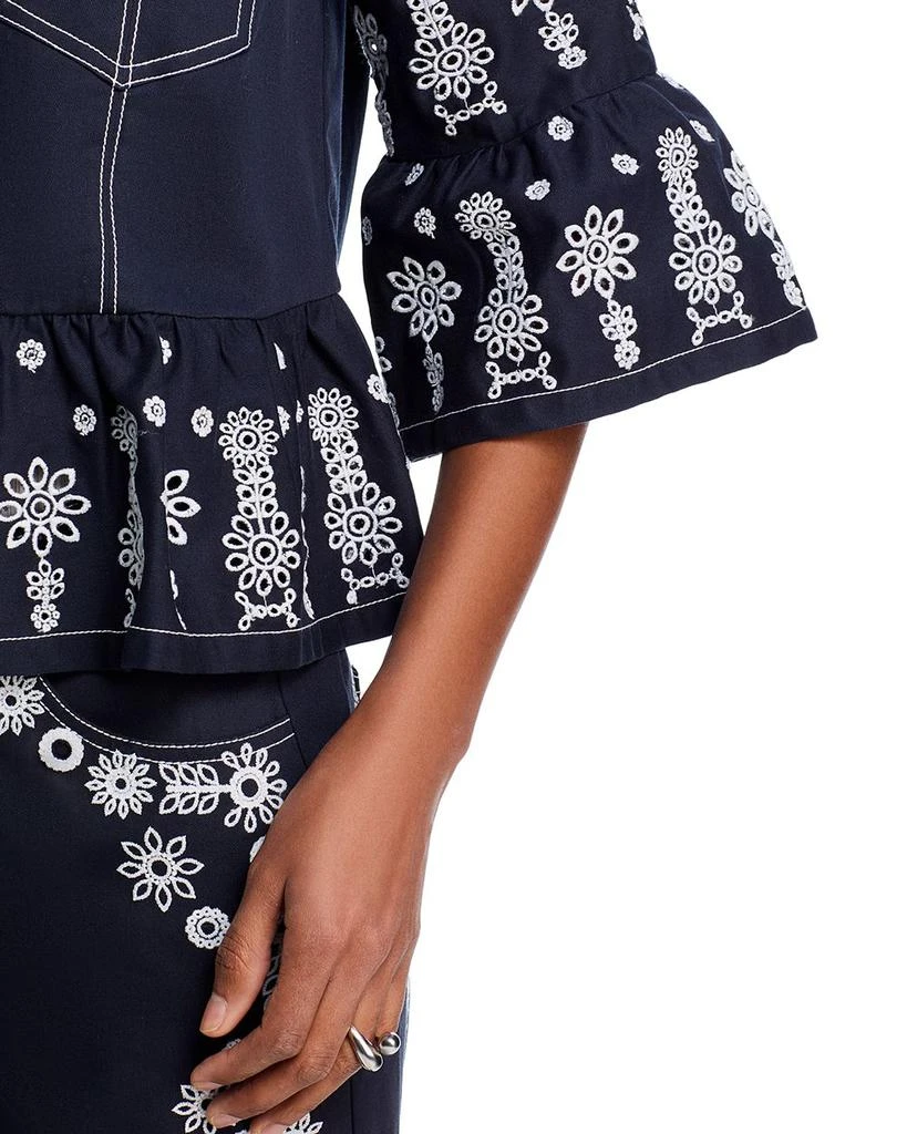 Cinq à Sept Cinq a Sept Mazie Eyelet Mandie Denim Jacket 5