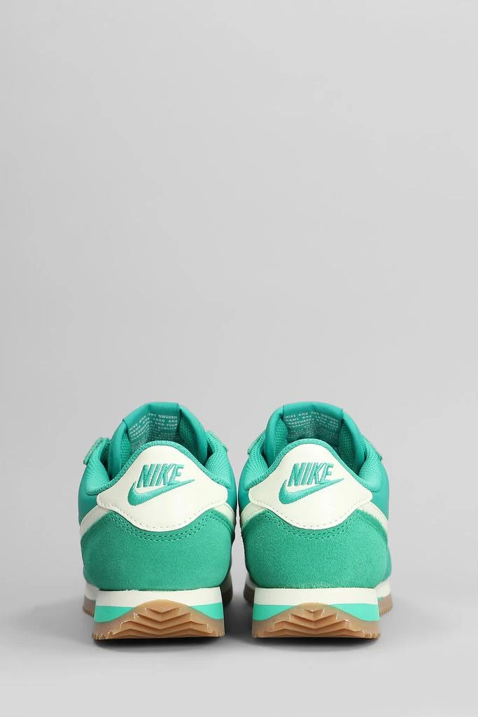 NIKE Cortez Sneakers In Green Suede And Fabric 2