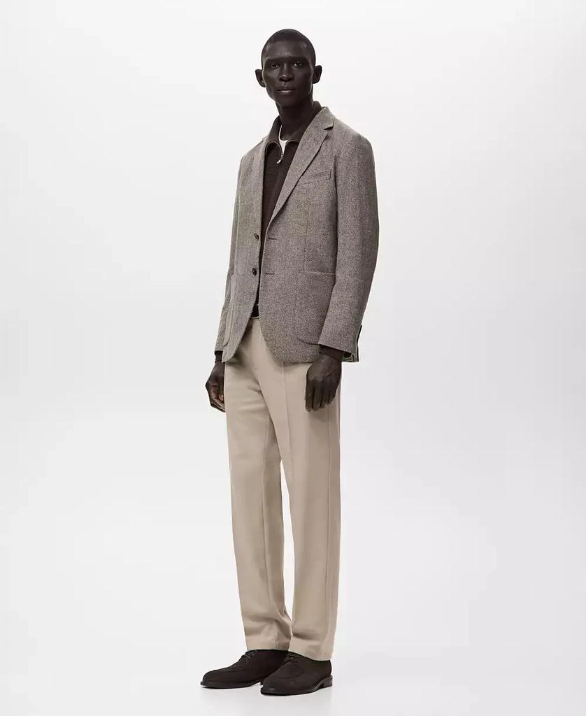 Mango Men
s Slim Fit Wool Blend Blazer 5