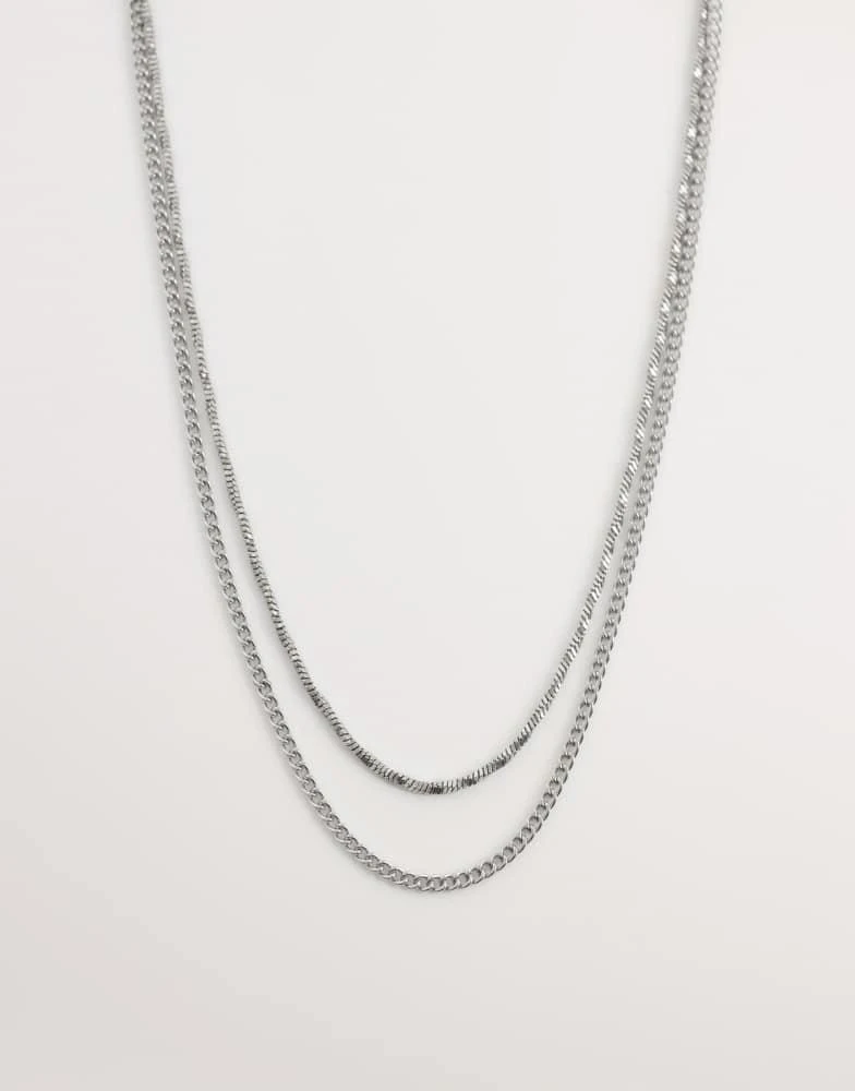 Jack
Jones Jack
Jones 2 pack chain necklaces in silver