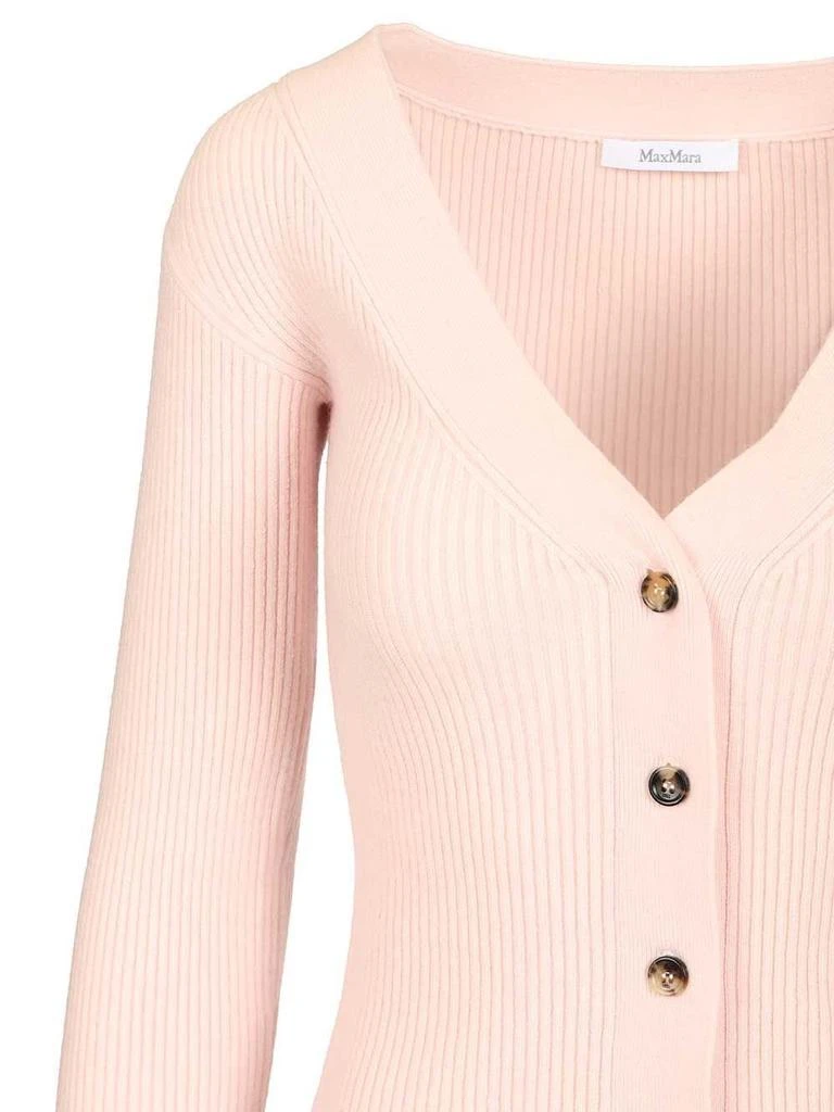 Max Mara Max Mara Mxmgioiosa V-Neck Ribbed Cardigan 4