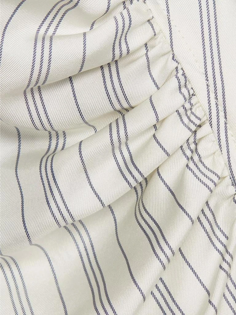 FRAME Gillian Striped Silk Blouse 7