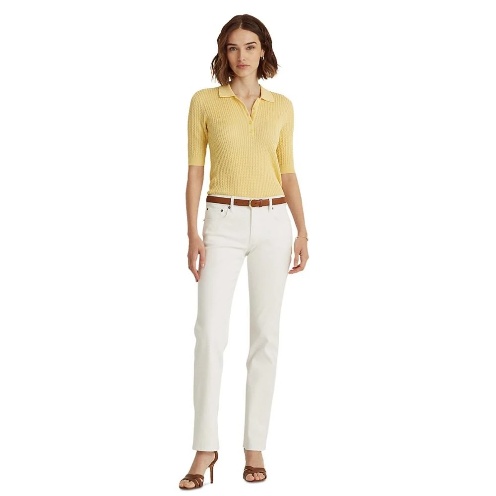 Ralph Lauren Cable-Knit Polo Sweater 1