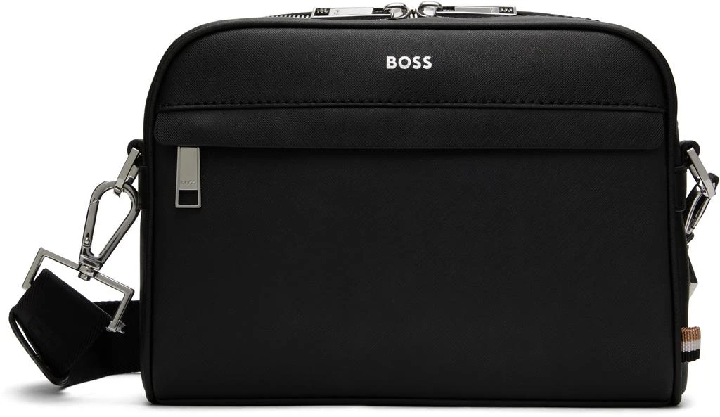Hugo Boss Black Saffiano Leather Bag 1