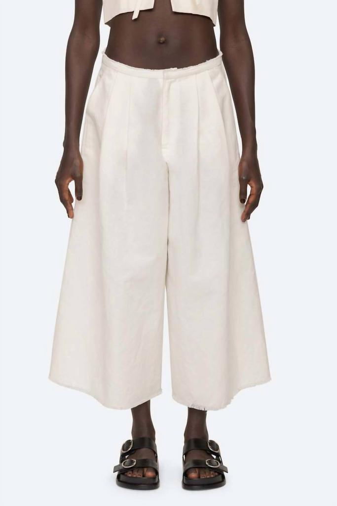 Sea Sea - Lara Cropped Linen Pants