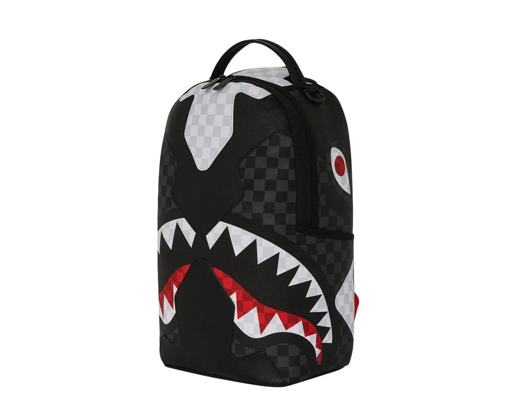 Sprayground Sprayground Triple Decker Heir To The Throne Backpack Blk Wht Grey 910B5475NSZ