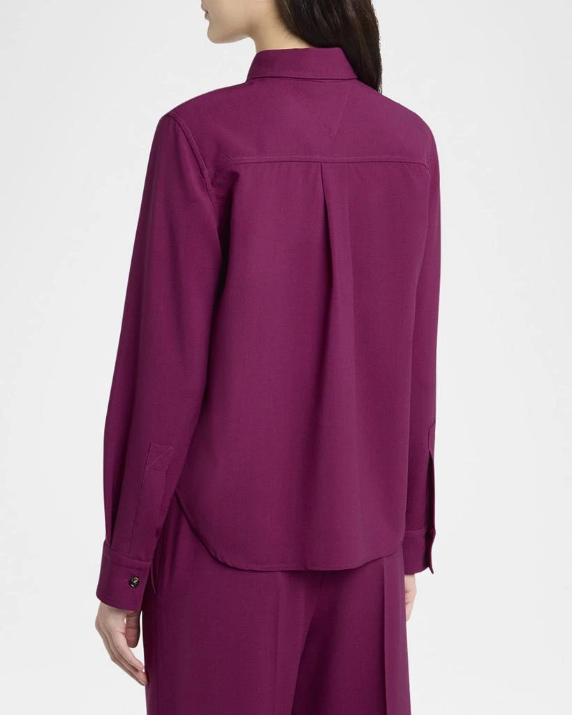 Bottega Veneta Fine Viscose Silk Twill Button-Down Shirt 3