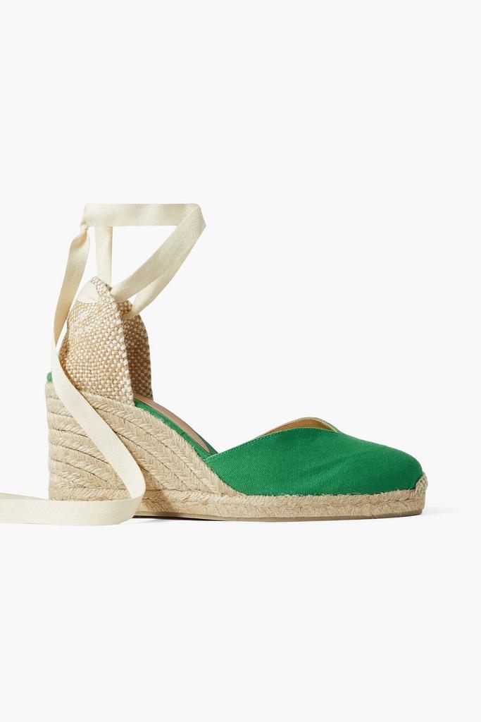 CASTAÑER Chiara 80 canvas wedge espadrilles