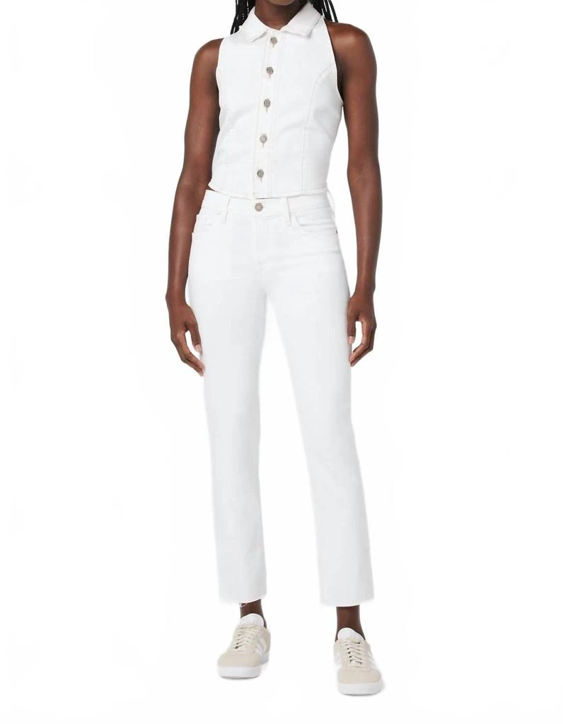 Hudson Halter Vest In White 5