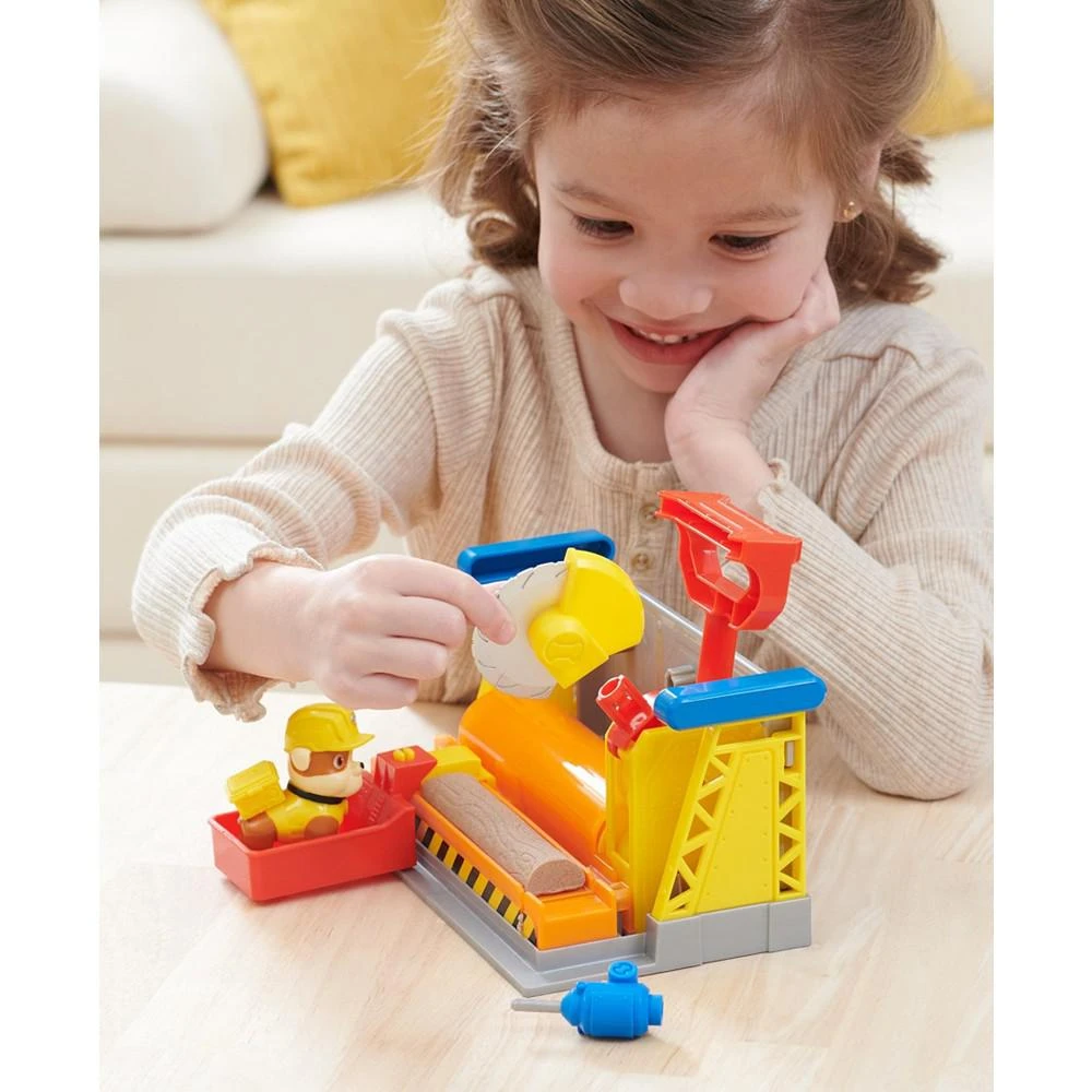 Rubble & Crew Rubble's Workshop Playset, Construction Toys with Kinetic Build-It Sand Rubble Action Figure 6