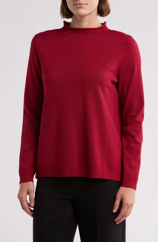 Adrianna Papell Mock Neck Sweater 1