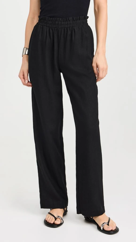 LNA Declan Linen Elastic Waist Pants 6