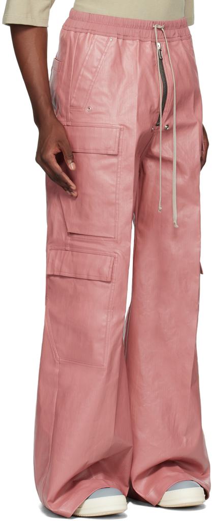 Shop Pink Porterville Cargobelas Denim Cargo Pants on Sale at