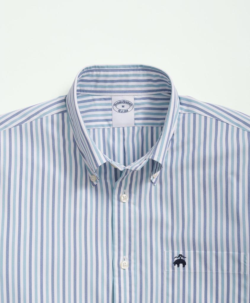 Brooks Brothers Performance Series Stretch Button-Down Collar, Striped Sport Shirt