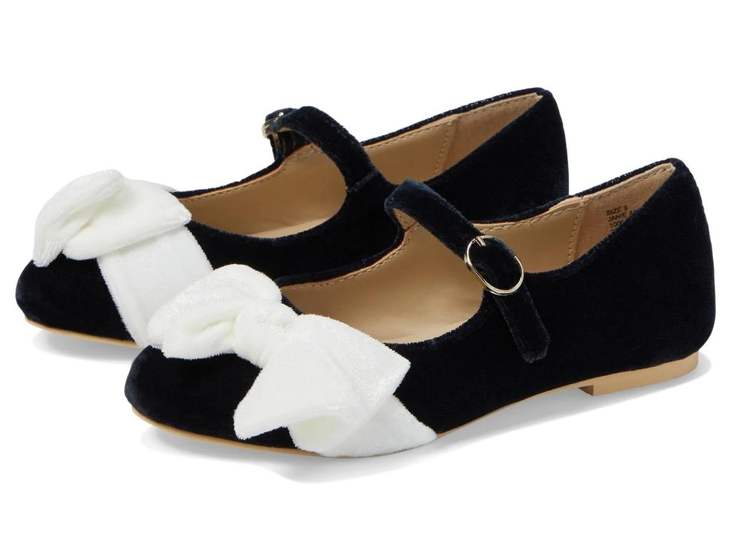 Janie and Jack Velvet Bow Flats (Toddler/Little Kid/Big Kid) 1