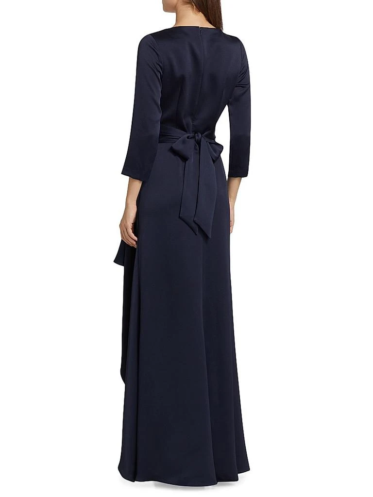 Teri Jon Draped Sash High-Low Gown 5