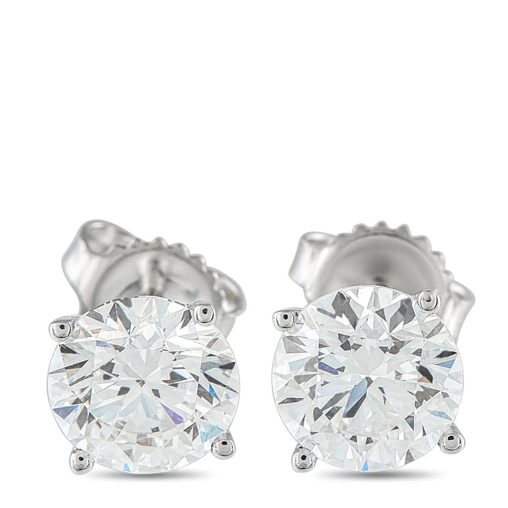 LB Exclusive 14K White Gold 4.0ct Lab-Grown Diamond Stud Earrings MF02-072225 1