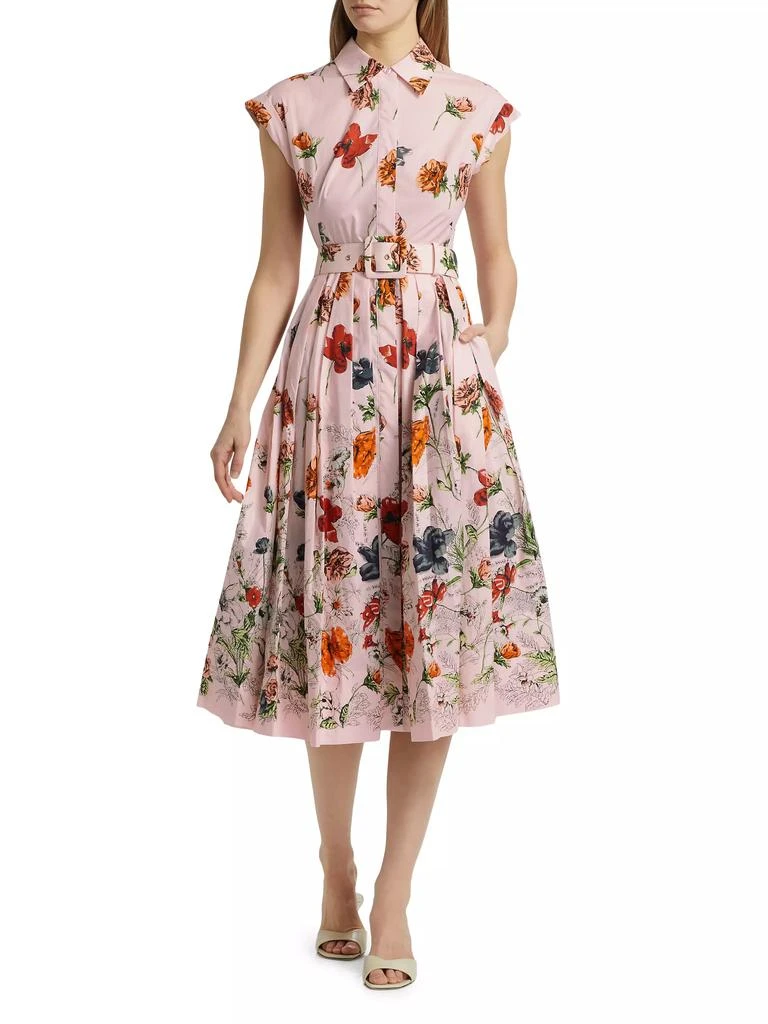 Cara Cara Floral Cotton Poplin Shirtdress 2