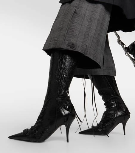 Balenciaga Cagole leather knee-high boots 4