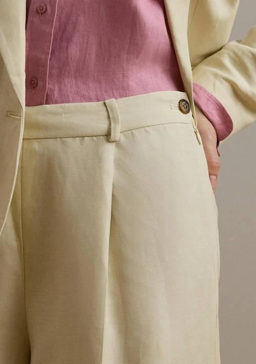 Ralph Lauren Ralph Lauren Petites Linen Blend Twill Wide Leg Pants 3