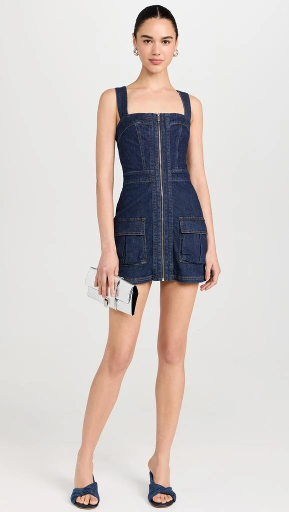 Amanda Uprichard Gage Dress In Denim 4