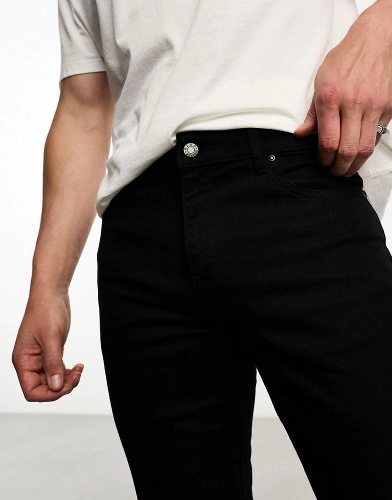 ASOS ASOS DESIGN skinny jeans in no fade black 3