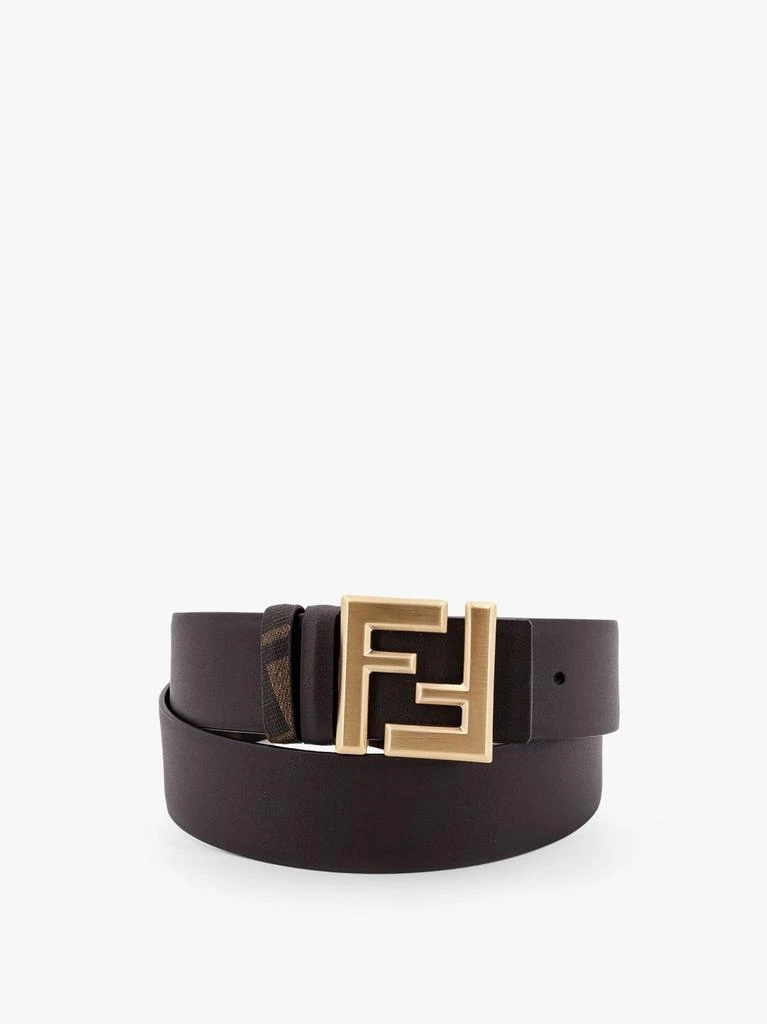 Fendi Squared FF reversible leather and FF canvas belt 3
