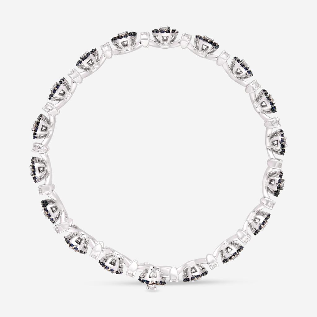Giloro Giloro 18K White Gold Sapphire and Diamond Tennis Bracelet PB4069-108