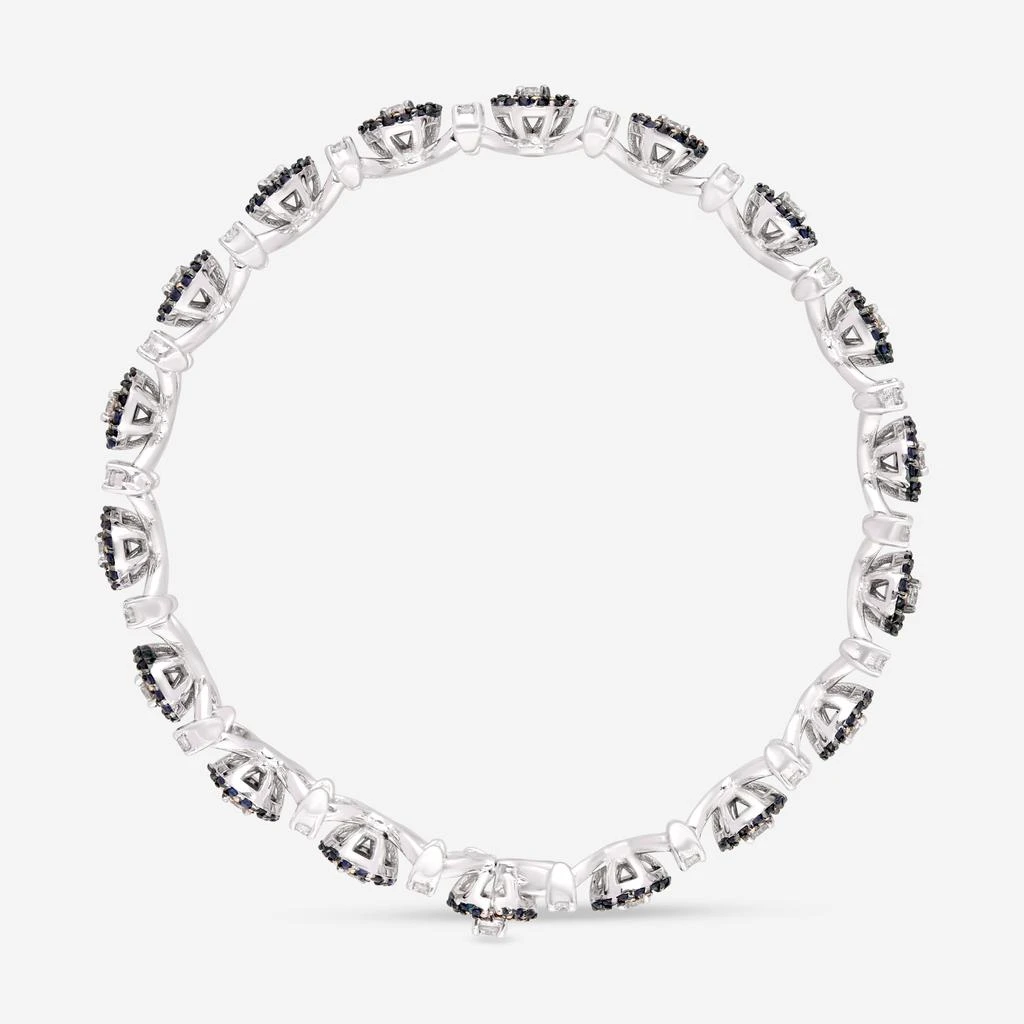 Giloro Giloro 18K White Gold Sapphire and Diamond Tennis Bracelet PB4069-108 2