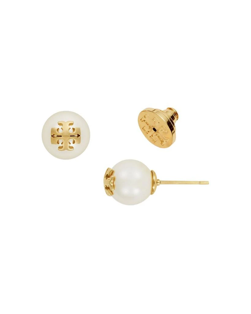 Tory Burch Imitation Pearl Stud Earrings 3