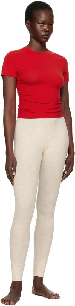SKIMS Red Cotton Jersey T-shirt 4