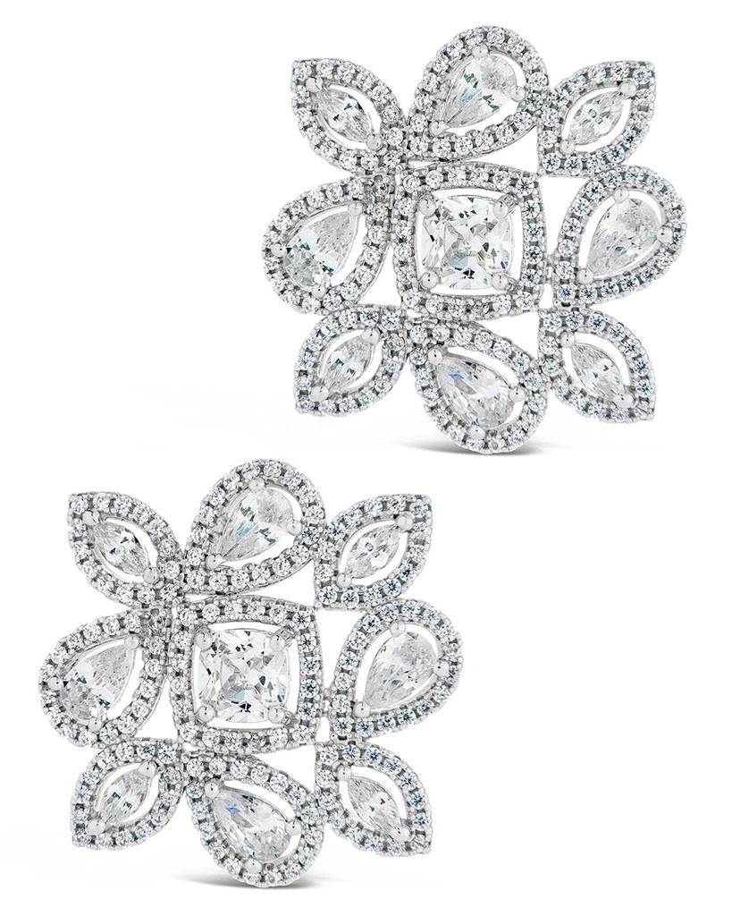 Sterling Forever Kelsea CZ Statement Studs Earrings 1