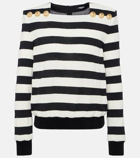 Balmain Striped jersey top 1