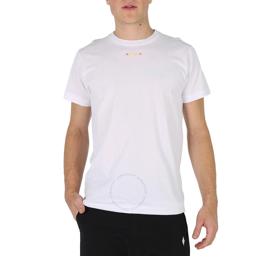 Maison Margiela White Patch Detail Cotton Jersey T-Shirt