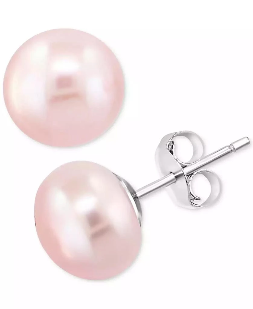 Effy EFFY® 3-Pc. Set Pink, Peach, & White Cultured Freshwater Pearl (9mm) Stud Earrings in Sterling Silver 6