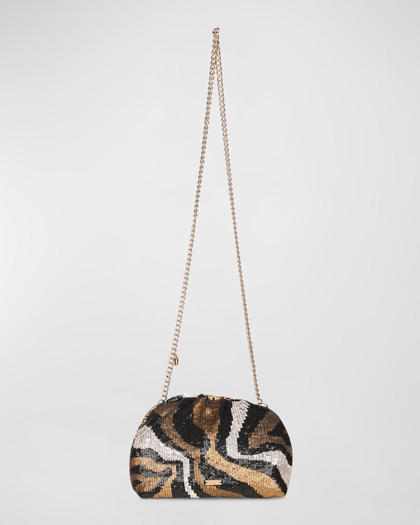 Rafe Aya Sequined Frame Clutch