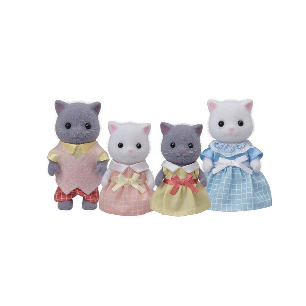 Calico Critters Persian Cat Family, Set of 4 Collectable Doll Figures