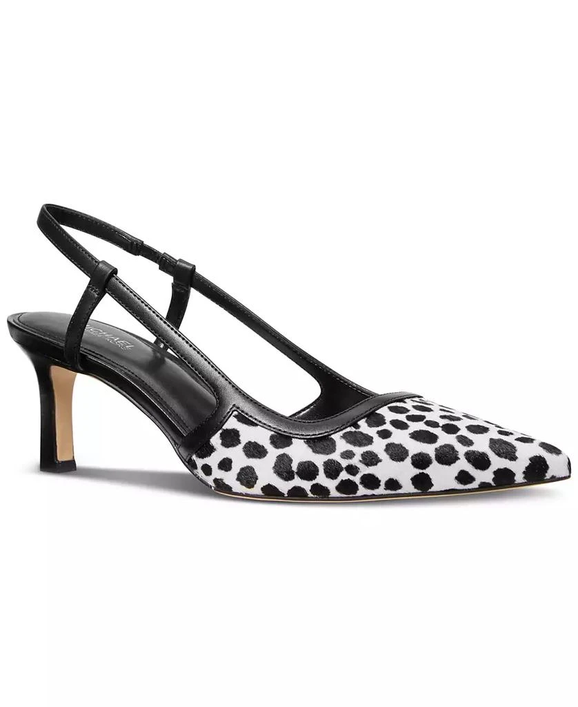 Michael Kors Women's Alora Pointed Toe Mid Heel Slingback Pumps 1