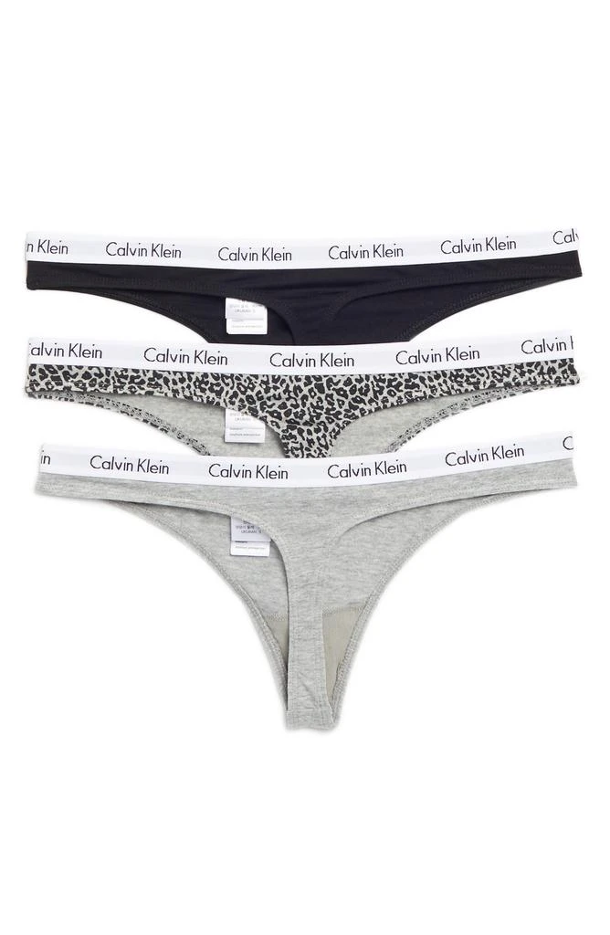 Calvin Klein Logo Assorted Thongs - Pack of 3 1