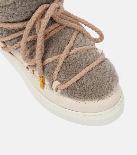 INUIKII Sneaker Classic shearling and leather ankle boots 6
