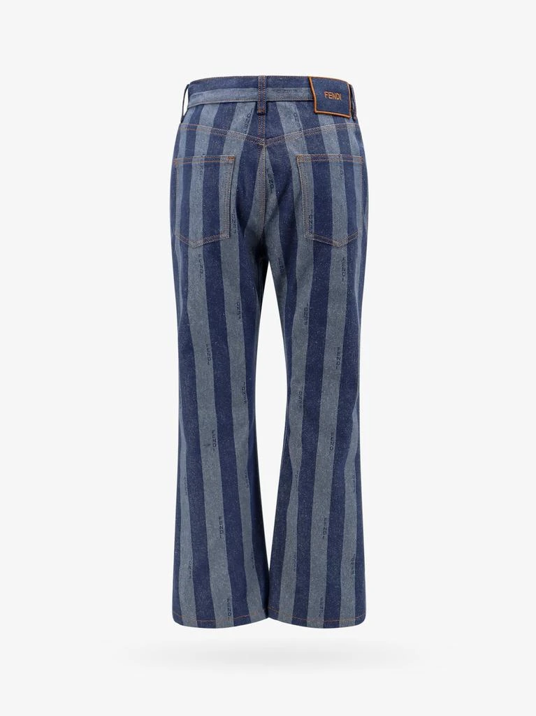 Fendi Cotton jeans with pequin stripes 6