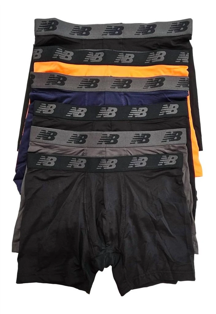 New Balance Men's 6-Pack Premium Boxer Briefs 1