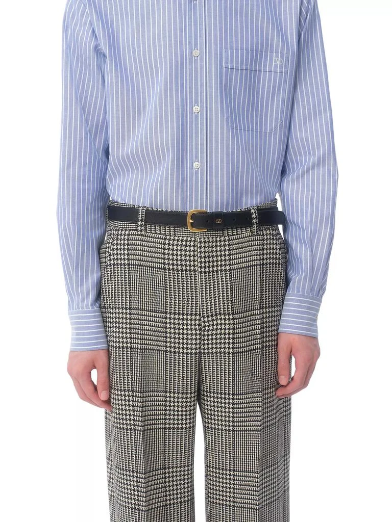 Valentino VLogo Signature Belt in Shiny Calfskin 25MM 2