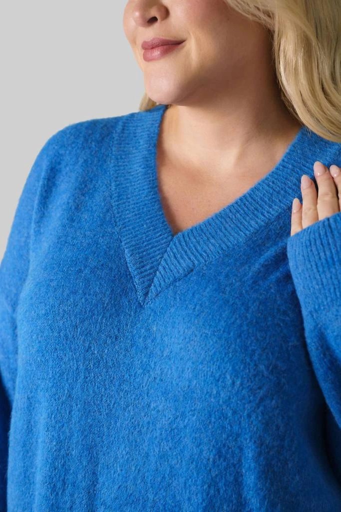 mat fashion Mat Fashion - FLUFFY V-NECK LONG JUMPER 3