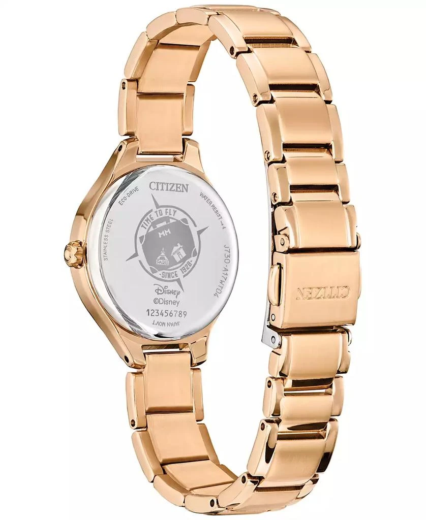 Citizen Eco-Drive Women's Disney Mickey & Minnie Take Paris Rose Gold-Tone Stainless Steel Bracelet Watch 29mm 3
