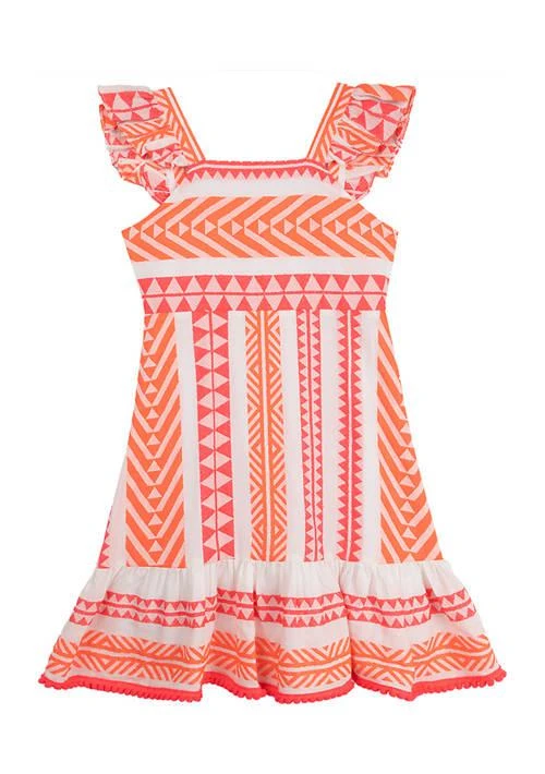 Rare Editions Editions Girls 4 6X Printed Jacquard Mini Dress 1