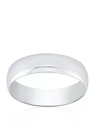 Belk 
Co. Polished Comfort Fit Ring in 10k White Gold