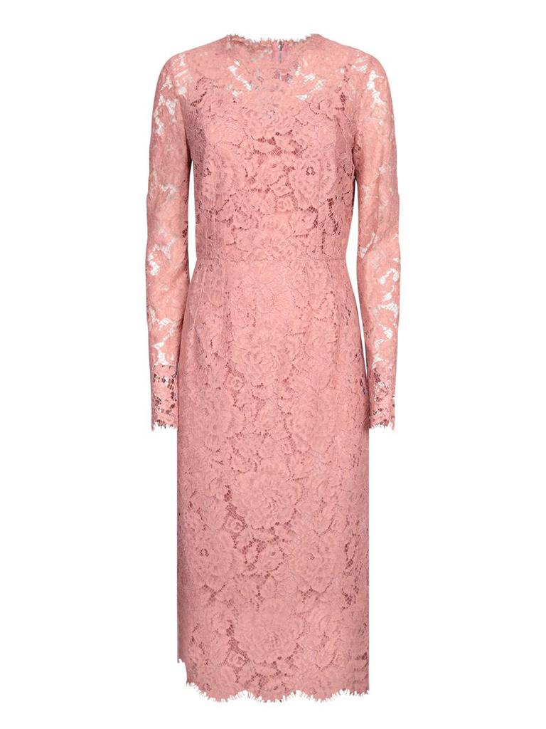 Shop PINK LACE TUBE LONGUETTE DRESS on Sale at BeyondStyle