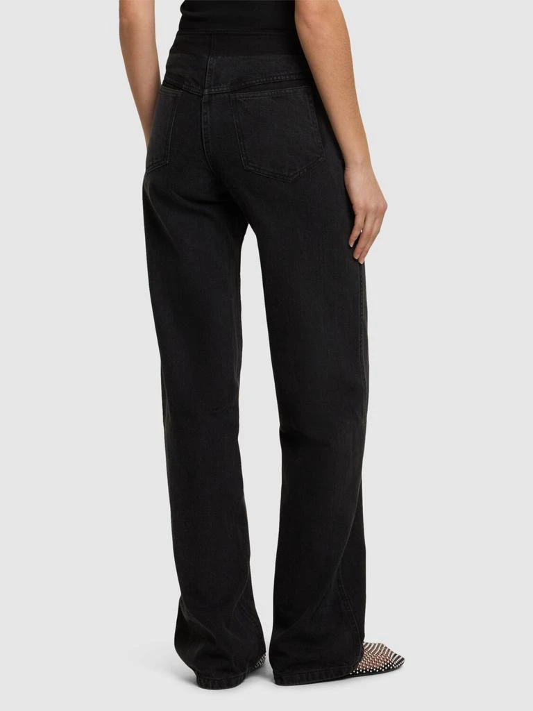 Christopher Esber Deconstructed High Rise Denim Wide Jeans 2